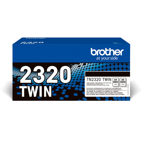 Brother TN-2320BK Pack doble toner negro (original) TN2320TWIN 051330 - 1