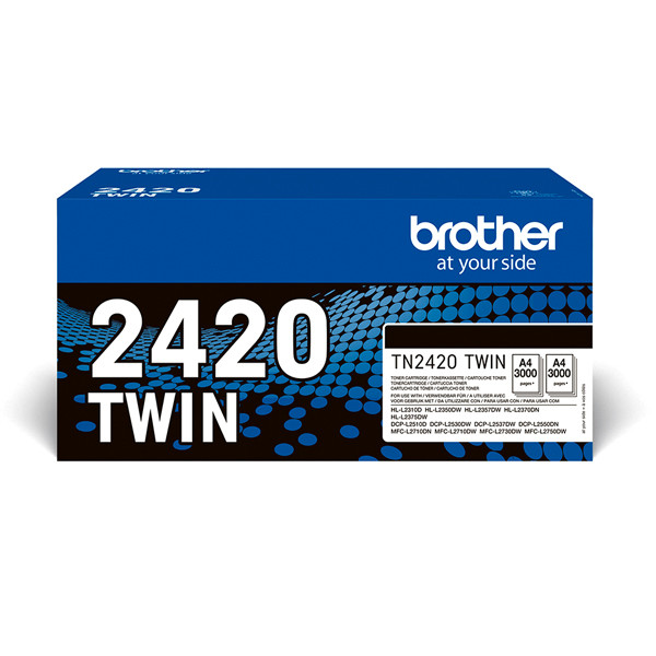 Brother TN-2420BK pack doble toner negro (original) – imagen 2