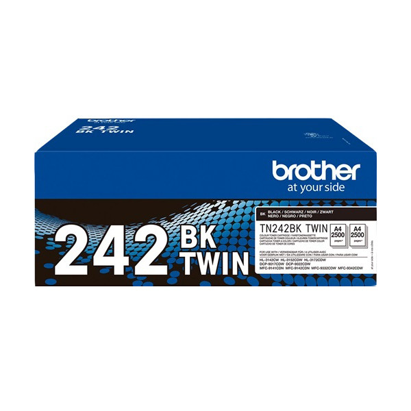 Brother TN-242BK Pack doble de toner negros (original) TN242BKTWIN 833416 - 1