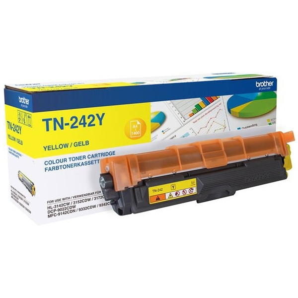 Brother TN-242Y toner amarillo (original) TN242Y 051066 - 1