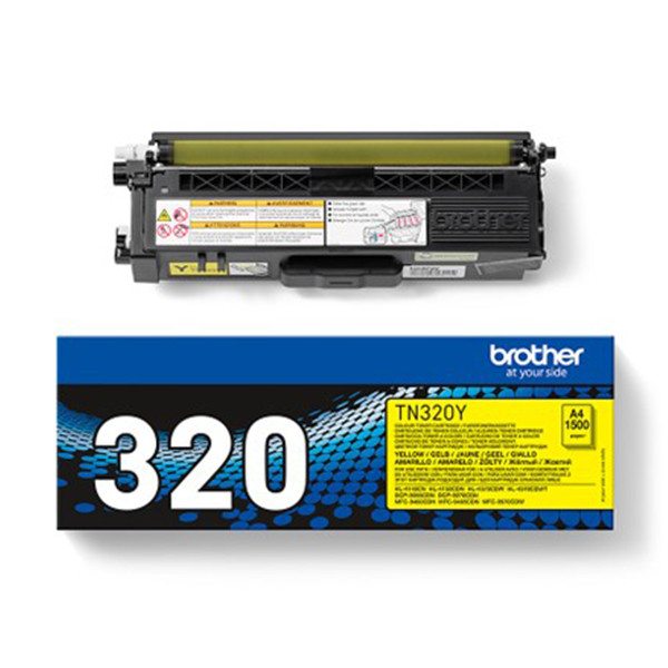 Brother TN-320Y toner amarillo (original) TN320Y 029192 - 1