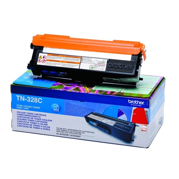 Brother TN-328C toner cian XXL (original) TN328C 029204 - 1