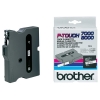 Brother TX-211 cinta negro sobre blanco 6 mm (original) 080232 - 1
