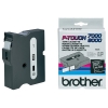Brother TX-355 cinta blanco sobre negro 24 mm (original) 080256 - 1