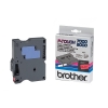 Brother TX-431 cinta negro sobre rojo 12 mm (original) 080258 - 1