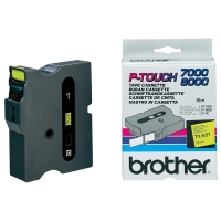 Brother TX-651 cinta negro sobre amarillo 24 mm (original) TX651 080312