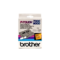 Brother TX-B51 cinta negro sobre naranja fluorescente 24 mm (original) TXB51 080288