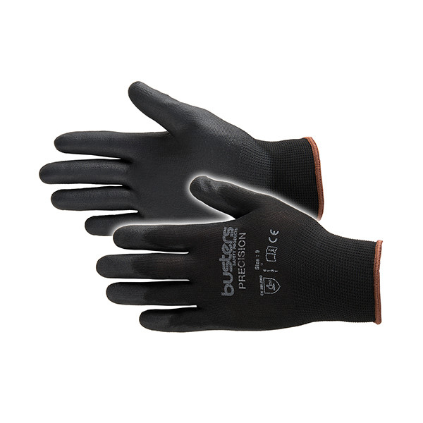 Busters Guante de trabajo de precisión talla M negro (1 par) 1011905001 SBU00002 - 1