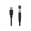 Cable USB 3.0 Tipo A/MB/M Negro de 2 m