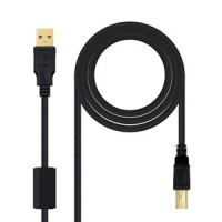 Cable USB para impresora 2.0 A/MB/M (con ferrita) 3 m 10.01.1203 425944