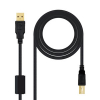 Cable USB para impresora 2.0 A/MB/M (con ferrita) 3 m 10.01.1203 425944 - 1
