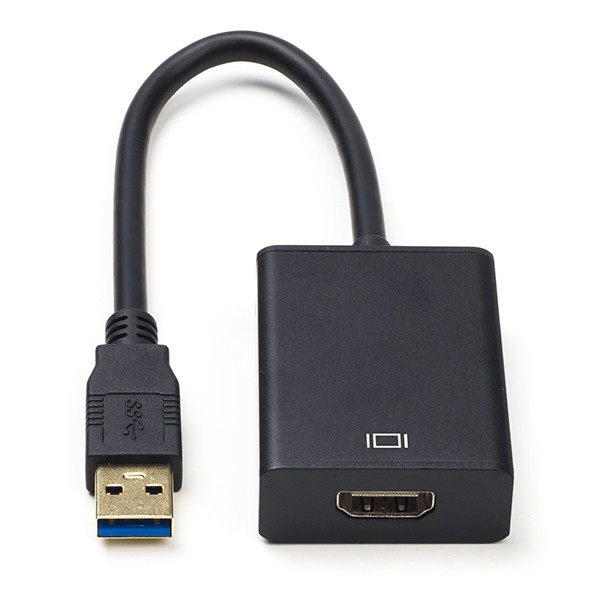 Cablexpert Adaptador USB-A a HDMI negro (0,15 metros)