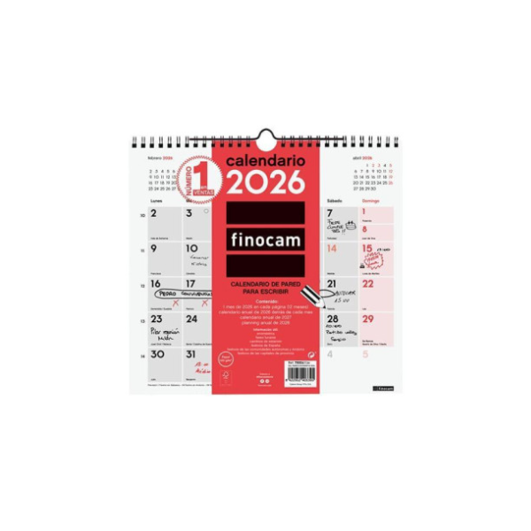 Calendario de pared 2026 (265x245 mm) 426745 - 1