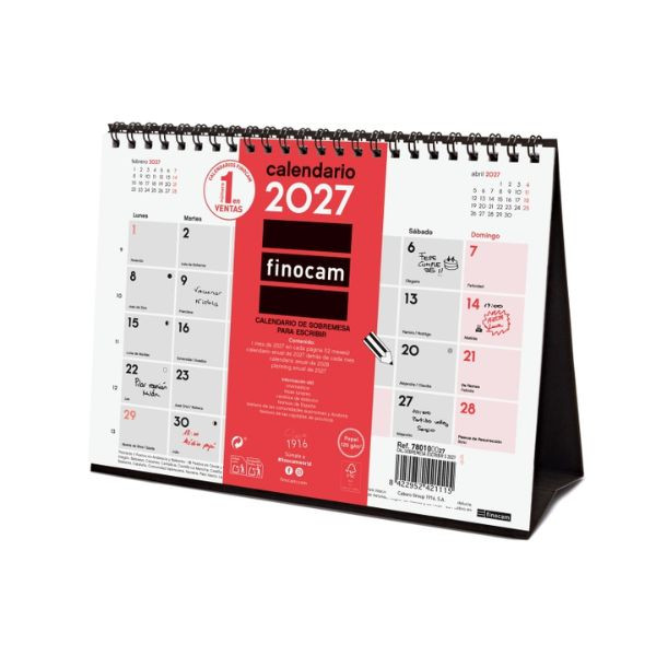 Calendario de sobremesa 2027 (210 x 150 mm) 499403 - 1