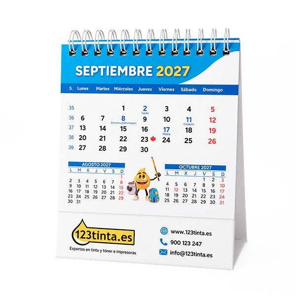 Calendario sobremesa 2027 123tinta.es 426963 - 3