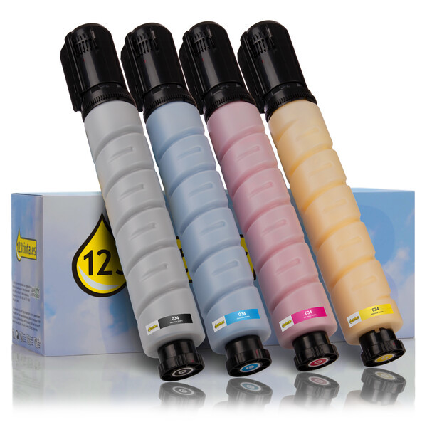 Canon 034 pack negro + 3 colores (marca 123tinta)  130721 - 1