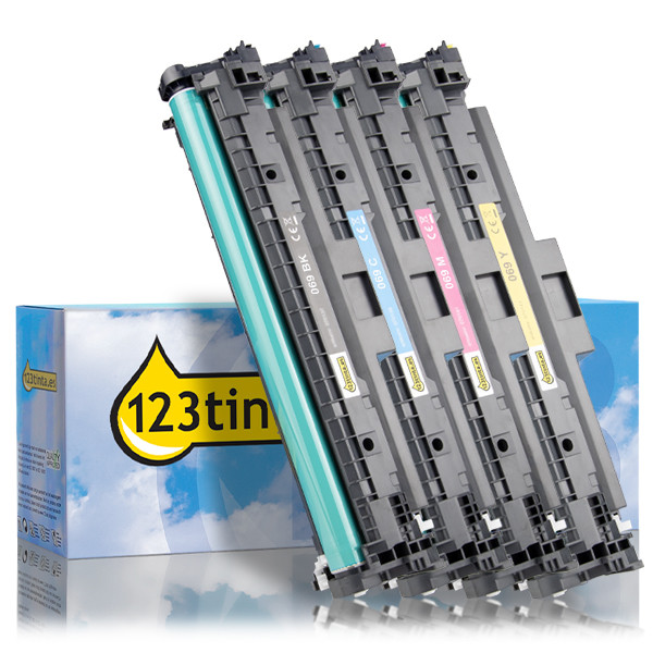Canon 069 toners (marca 123tinta) | Pack negro + 3 colores 130741 - 1