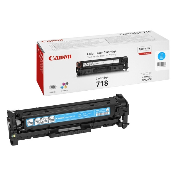 Canon 718 C toner cian (original) 2661B002AA 070880 - 1