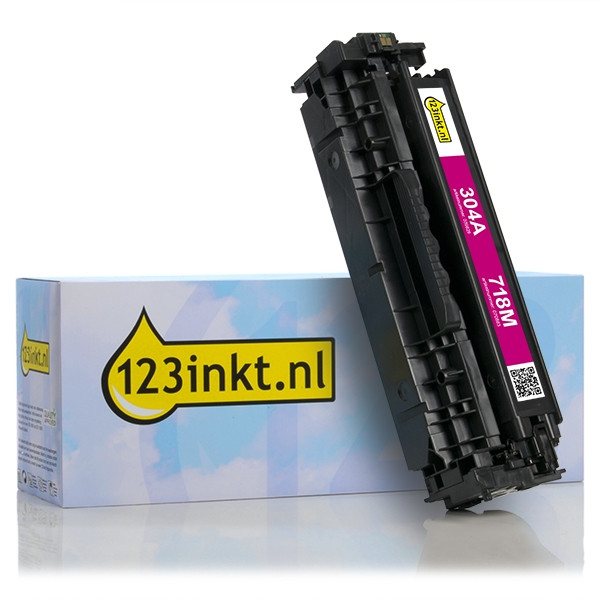 Canon 718 M toner magenta (marca 123tinta) 2660B002AAC 070883 - 1