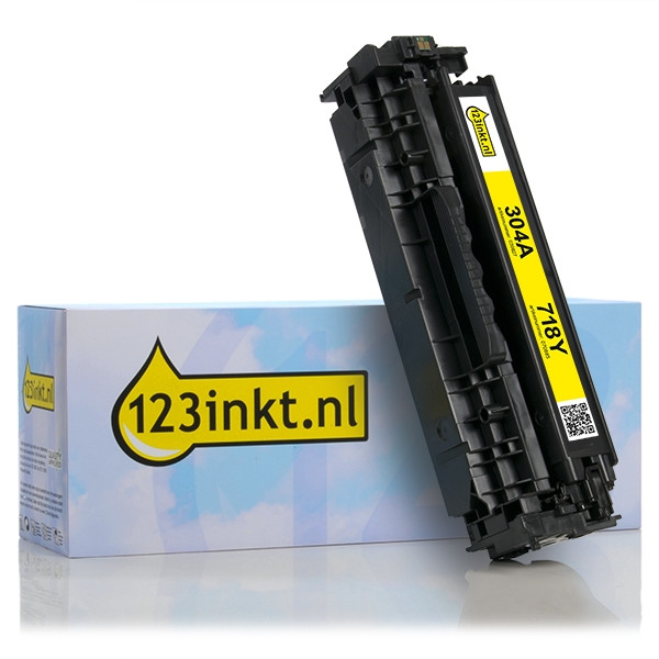 Canon 718 Y toner amarillo (marca 123tinta) 2659B002AAC 070885 - 1