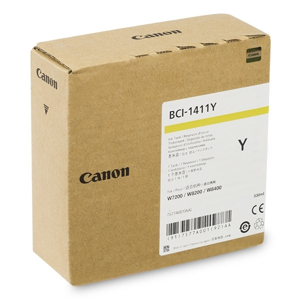 Canon BCI-1411Y cartucho de tinta amarillo (original) 7577A001 017156 - 1