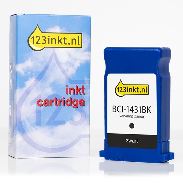 Canon BCI-1431BK cartucho de tinta negro (marca 123tinta) 8963A001C 017163 - 1