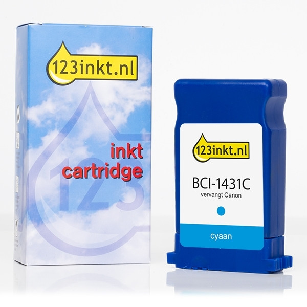 Canon BCI-1431C cartucho de tinta cian (marca 123tinta) 8970A001C 017165 - 1