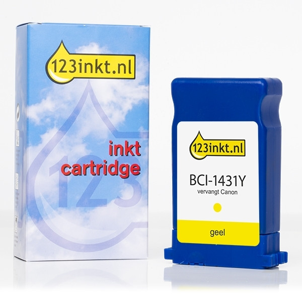 Canon BCI-1431Y cartucho de tinta amarillo (marca 123tinta) 8972A001C 017169 - 1