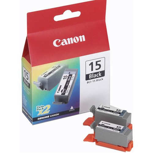 Canon BCI-15BK: 2x cartucho de tinta negro (original) 8190A002 014040 - 1