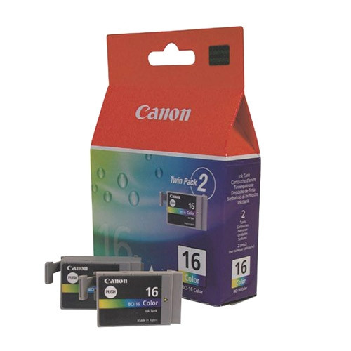 Canon BCI-16: 2x cartucho de tinta color (original) 9818A002 014060 - 1