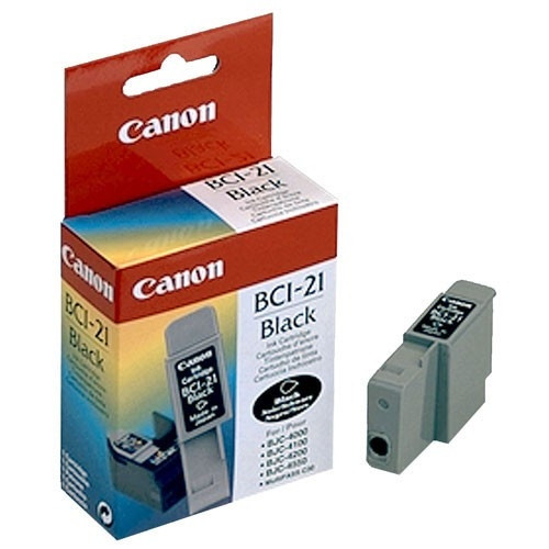 Canon BCI-21BK cartucho de tinta negro (original) 0954A002 013000 - 1