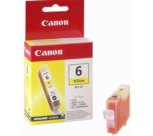Canon BCI-6Y cartucho de tinta amarillo (original) 4708A002 011460 - 1