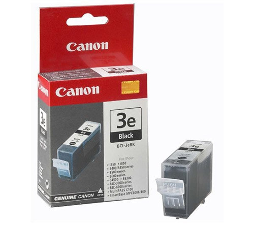 Canon BCI- 3eBK cartucho de tinta negro (original) 4479A002 011000 - 1