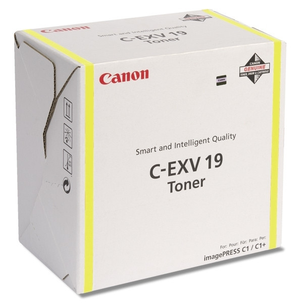 Canon C-EXV 19 Y toner amarillo (original) 0400B002 070894 - 1