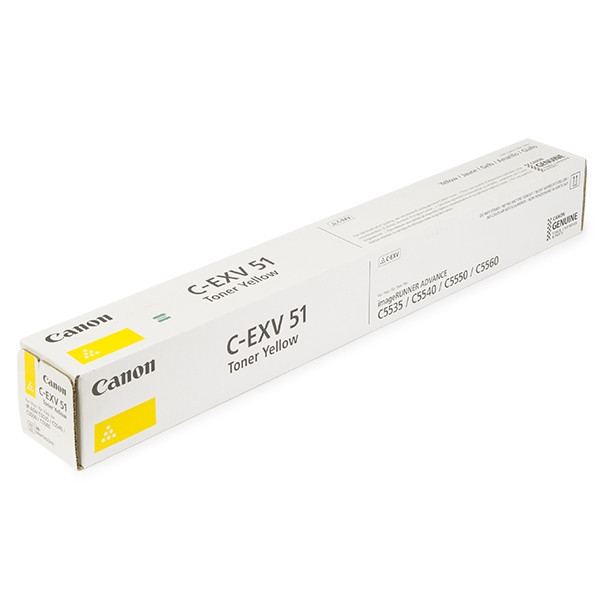 Canon C-EXV 51 Y toner amarillo (original) 0484C002 903372 - 1