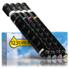 Canon C-EXV 64 Pack ahorro negro + 3 colores (marca 123tinta) 131992 - 1
