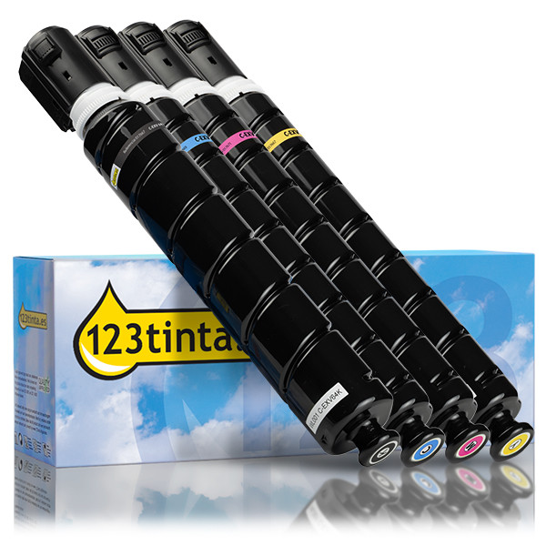 Canon C-EXV 64 toners (marca 123tinta) | Pack negro + 3 colores 131992 - 1