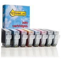 Canon CLI-42 cartuchos de tinta (marca 123tinta) | Pack negro + 7 colores 018843