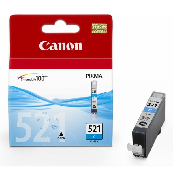 Canon CLI-521C cartucho de tinta cian (original) 2934B001 018354 - 1