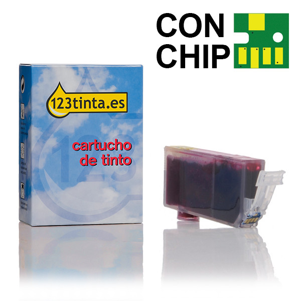 Canon CLI-521M cartucho de tinta magenta (marca 123tinta) 2935B001C 018456 - 1