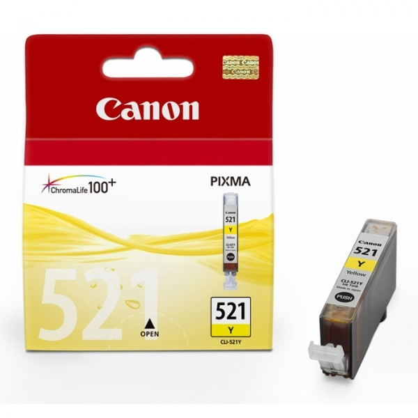 Canon CLI-521Y cartucho de tinta amarillo (original) – imagen 2