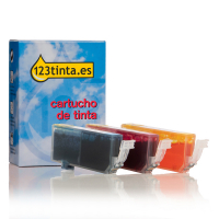 Canon CLI-521 C/M/Y pack ahorro (marca 123tinta)