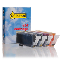 Canon CLI-521 pack ahorro 4 colores (marca 123tinta) 2933B010C 132080