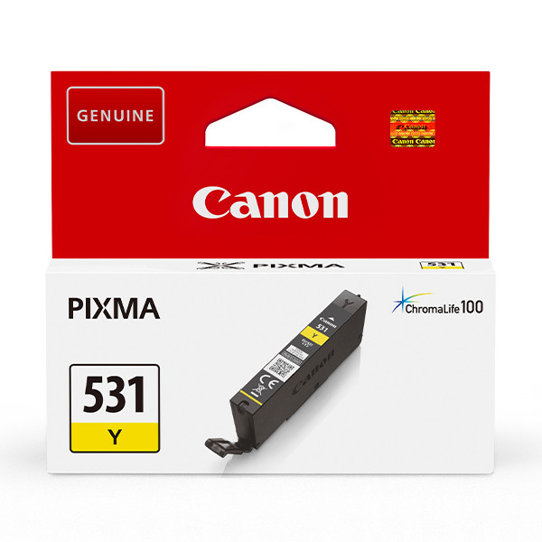 Canon CLI-531Y cartucho amarillo (original) 6121C001 017650 - 1