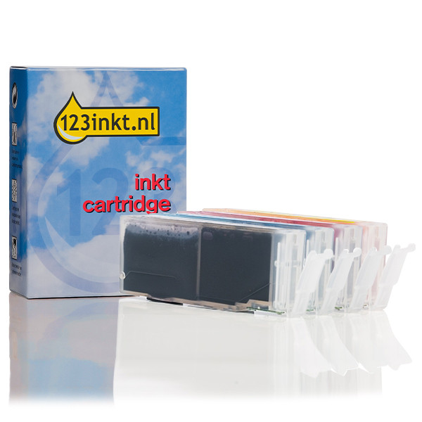 Canon CLI-551XL cartuchos de tinta (marca 123tinta) | Pack 4 colores 132082 - 1