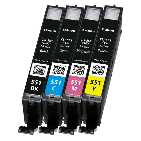 Canon CLI-551 Pack ahorro BK/C/M/Y (original) 6508B006 6509B009.6509B008 6509B015 6509B016 018844 - 1