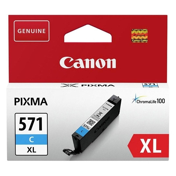 Canon CLI-571C XL cartucho de tinta cian XL  (original) 0332C001 017248 - 1