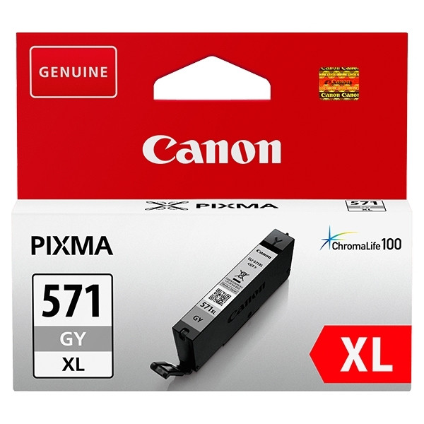 Canon CLI-571GY XL cartucho de tinta gris (original) 0335C001 0335C001AA 017260 - 1