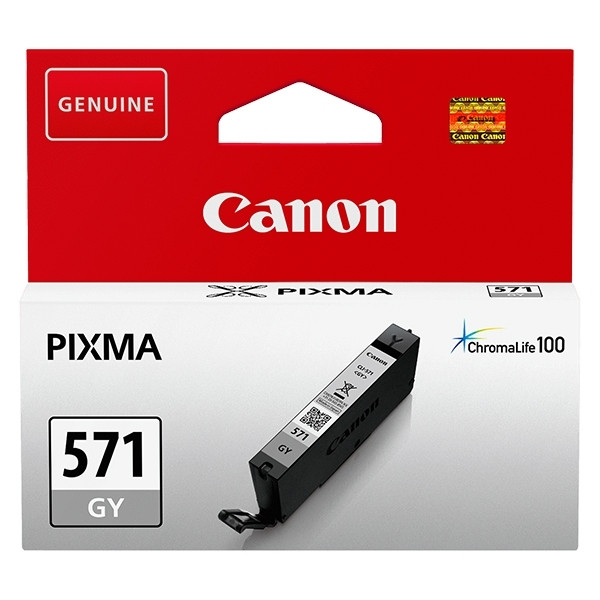 Canon CLI-571GY cartucho de tinta gris (original) 0389C001 0389C001AA 017258 - 1