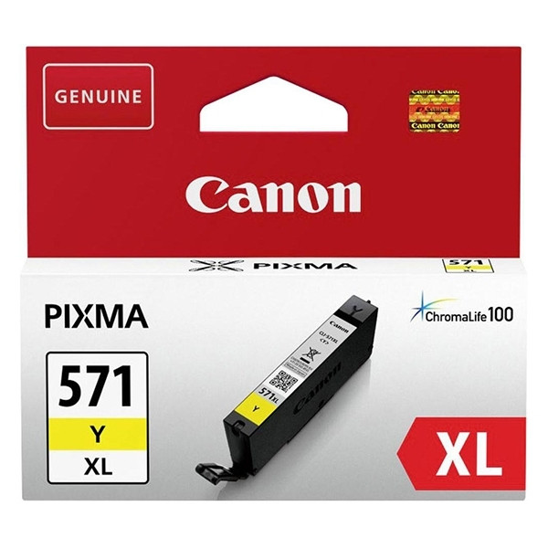 Canon CLI-571Y XL cartucho de tinta amarillo (original) 0334C001 0334C001AA 017256 - 1